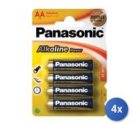 4x Blister 4 Stilo Goobay LR6 4-BL Panasonic Alkaline Power Batería Desechables