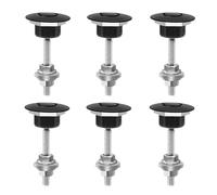 4X Botón pulsador de liberación rápida para capó de automóvil, pasador de bloqueo, clip de parachoques, color negro