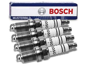 4x Bujía de encendido BOSCH Super plus AUDI WR7DC+ A100 C2 C3 50 60 75 80 B1 B2 B3 COUPE 85; BMW 3 ER 3ER E21 5 ER 5ER E12; FORD ESCORT I 1 II 2 GRANADA TAUNUS 12M 15M TRANSIT; LADA; MAZDA; MITSUBISHI
