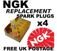 4x Bujías NGK De Respuesto Fiat Punto Mk2 1.2 Lt 8v 60bhp 99>03 Modelo 7642
