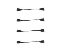 4X Cable Adaptador de Corriente, Enchufe Macho IEC 320 C14 A Cable de Alimentación Hembra Europeo CEE 7/16 2Pin para UPS PDU