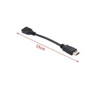 4X Cable -Compatible Macho A Hembra Extensor Corto Y Conveniente para Chrome Cast, Fire Tv Stick, Stick Conexión A Tv