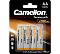 4X Camelion AA 2500mAh Ni-MH Recargables Batteries Con Caja De Almacenamiento