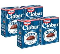 4X Cameo Ciobar Zero Preparado para Chocolate Caliente con Cero Azúcares Añadidos Denso y Cremoso Caja con 5 Bolsas 76g [4 Packs]