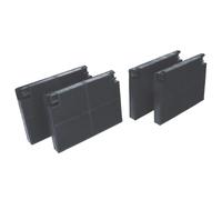 4x Carbón 140mm Compatible Con Zanussi 50290660005 para Campana Extractora