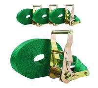 4X Cinta De Sujeción Profesional 1-Pieza 6M 2T 2Ton 2000Kg TÜV / GS