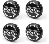 4X Coche Tapas Centrales Llantas para Volvo 64mm, Tapacubos Rim Hub Caps Cubo Rueda Buje Impermeable Robusto Resistente ArañAzos Accesorios