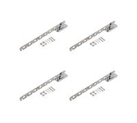 4X Colgador de Ropa Plegable Montado en la Pared, Gancho para Ropa con Soporte para Brazo Oscilante Sistema de Colgar Ropa, Organizador de Armario (8