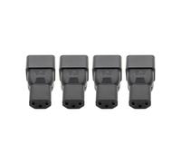 4X Color Beige Iec 320 C13 A C20 Adaptador de Ca, 15A 10A, 16A 10A Conversor Ca
