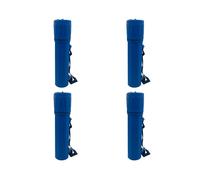 4X Contenedor de Tubo de Almacenamiento de Varilla de Electrodo de Soldadura con Protector Azul de 10 Libras, Contenedor con Correas y Cadena
