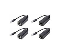 4X Convertidor POE de 48V A 24 V con 100M de Velocidad Ethernet PoE A 24 Regulador de Voltaje Modo B para MikroTik Pasivo