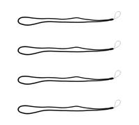 4X Cuerda de Trenza de Nylon Correa para el Cuello para Telefono con Camara Portatil Negro