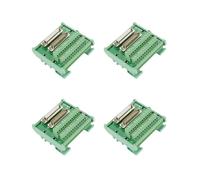4X DB25 Módulo de Interfaz de Montaje En Riel DIN Tablero de Conexión de Conector Macho/Hembra