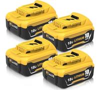 4X DCB184 Recambio para DeWalt batería 18V 10,0Ah | DCB182 DCB180 DCB184 DCB200 DCB182 DCB181 DCB201 Batería para Herramientas para DeWalt 18V