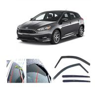 4x Deflectores de Aire Compatible con Focus 2011 2012 2013 2014 2015 2016 2017 2018 MK3 de 5 puertas Derivabrisas