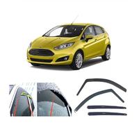 4X Deflectores de Aire para Ford Fiesta 2008-2017 MK6 (MK7 en el Reino Unido) 5 Puertas Hatchback Derivabrisas Ajuste Interior protección Sol Lluvia Nieve Viento