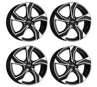 4x Dezent llantas KB dark 6.5Jx16 ET45 5x114.3