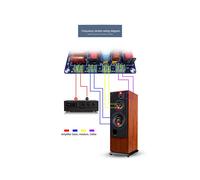 4X Divisor de Frecuencia de 3 Vías Hi-Fi Crossover Audiophile Home Theater Altavoces Altos Medios Y Bajos Retrofit Crossov Crossover
