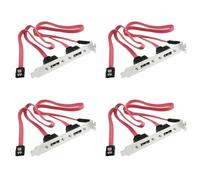4X Doble Puerto SATA Serial Cable A ESATA Soporte Adaptador de