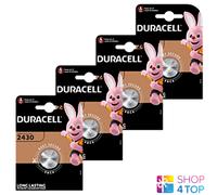 4x Duracell CR2430 3V Baterías De Litio Para Monedas DL2430 ECR2430