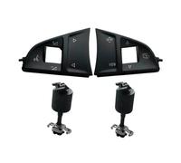 4X Embellecedor Cubierta Botón Interruptor Volante Multifuncional Para Skoda Para Octavia 3 Para A7 Para Superb 3V Para Fabia Para Kodiaq Botones de Control del Volante