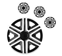 4X Embellecedores 15" Para Discos 15 Pulgadas Blanco / Nuevo Negro Acton Lote 4X