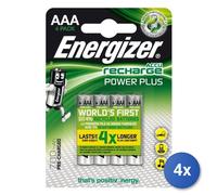 4X Energizer Accu Recharge Power Plus 700 AAA BP4 Batería Recargable Mini AAA