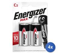 4x Energizer Max Batería Desechable 2 Pz