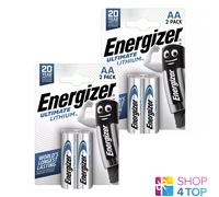 4x Energizer Ultimate Litio AA L91 Baterías 1.5V Duraderas
