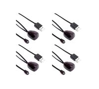 4X Extensor IR Infrarrojo IR Receptor de Control Remoto USB IR Receptor Adaptador Transmisor para Caja de Cable Receptor EstéReo HD TV