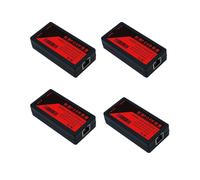 4X Extensor POE de 2 Puertos 100Mbps con Estándar IEEE 802.3Af para Cámara IP NVR AP IP VOICE POE Extend 100 Metros para Rango POE