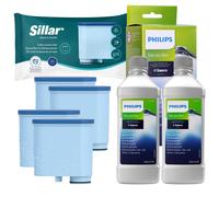 4x Filtro de agua de repuesto Philips Saeco AquaClean CA6903/10, 2x250ml desc...