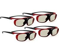 4x gafas Hi-SHOCK RF Pro Scarlet Heaven wireless 3D para EPSON, JVC UHD, SONY 4K 3D beamer | compatible con: EPSON ELPGS03 / JVC PK-AG3 & PK-EM2 emisores, DLA-X 7000, DLA-X 500R, DLA-RS 400, DLA-X 9000