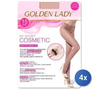 4x Golden Lady Medias Mysecret 15 melon 4 T.L
