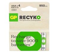 4x GP ReCyko AAA 950mAh NiMH BATERIES Paquete Beige