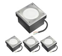 4x GX53 empotrable de suelo de adoquines NEOLUM para exterior IP67 angular 10