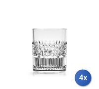 4X H&H Set De 6 Vasos Beverly Hechos De Vidrio Trabajado Con Capacidad De 31