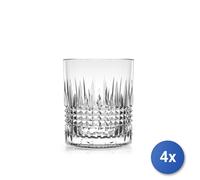 4x H&H Set De 6 Vasos Miami Hechos De Vidrio Trabajado Con Capacidad De 31 Cl