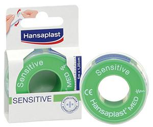 4x Hansaplast Fixierpflaster Sensitive, 5 m x 1,25 cm - B00HEF7G2O | Packung (5 m)