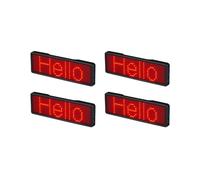 4X Insignia de Nombre LED SeñAl de Luz Recargable Tablero de Mensajes de Desplazamiento Programable DIY Pantalla LED, Tipo 2