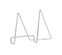 4X Iron Craft Geometric Easel Plate Display Stand Picture Holder B Gray L
