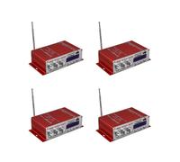 4X Kentiger Hy-400 Hi-Fi Amplificador Estéreo de Coche Radio Altavoz MP3 con FM Pantalla Lcd Poder Reproductor para Coche Motocicleta Control Remoto