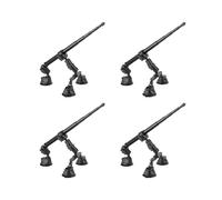 4X Kit de Montaje de Ventosa de Coche con Adaptador de Cabeza de Bola de Palo Selfie Invisible para Accesorios de Cámara de Acción para X4 X3