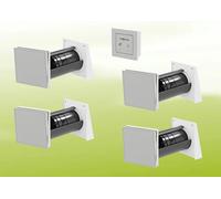 4x Kit de ventilación Viessmann Vitovent 100-D Tipo H40E B55 (L) con unidad de control 100-D cableada