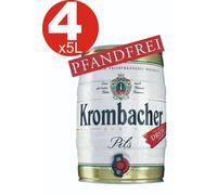 4x Krombacher Pils Barril De Fiesta 5 Litros 4,8% Vol.