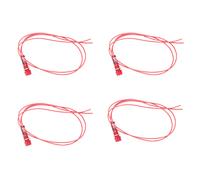 4X Lampara de Senal de Piloto Indicador de Neon Luz Roja AC 250V con 2 Alambres