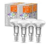 4X LED Smart + R50 Reflector 3,3W = 40W E14 Mate Rgbtw 2700K-6500K Regulable
