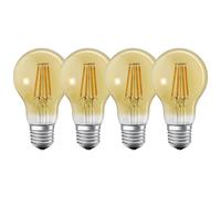 4X Ledvance LED Filamento Smart + Bombilla A60 5,5W E27 Oro Caliente Regulable [EEK: E]