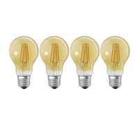 4x Ledvance Smart+ Filament A60 Bombilla 6W E27 Oro Extra Cálida Dimmable ZigBee