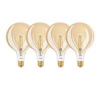 4x Ledvance Smart + LED Filamento G120 Globe 6W E27 Oro Extra Caliente Regulable